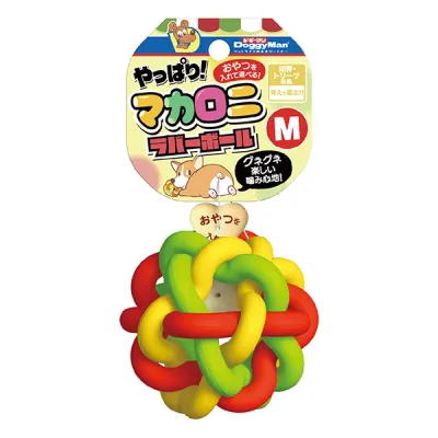 DoggyMan Macaroni Rubber Ball ДОГГІМЕН МАКАРОНИ м’яч іграшка для собак