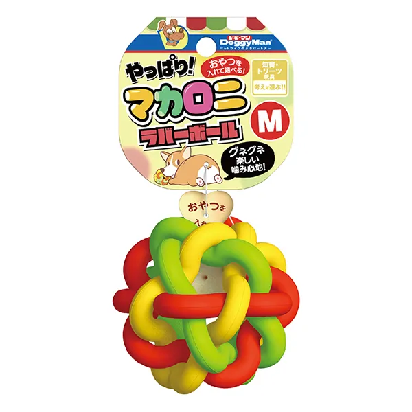 Игрушка мяч DoggyMan Macaroni Rubber Ball — фото 1