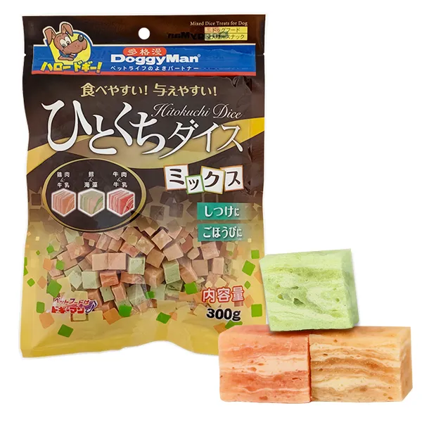 Лакомства кубики микс DoggyMan Mixed Dice Treats — фото 1