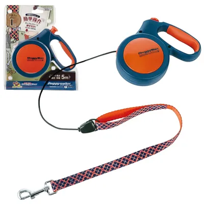 DoggyMan Retractable Lead Trad Style ДОГГІМЕН ДОГГІ ВОЛКЕР повідець рулетка для собак до 30кг, трос 5м