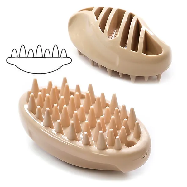 DoggyMan Rubber Brush Mini силиконовая щетка для собак и кошек — фото 1