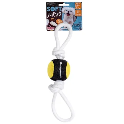 DoggyMan Soft Ball Loop мягкий мяч с канатом игрушка для собак