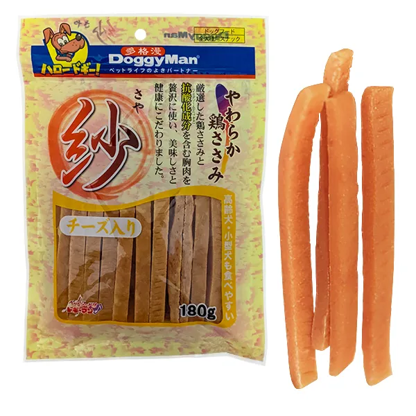 DoggyMan Soft Chicken Strip Cheese куриные палочки с сыром лакомство для собак — фото 1