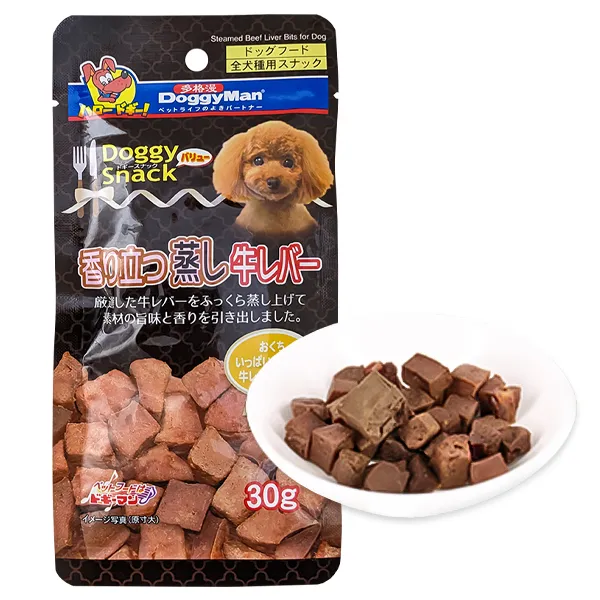 Лакомство для собак DoggyMan Steamed Beef Liver Bits — фото 1