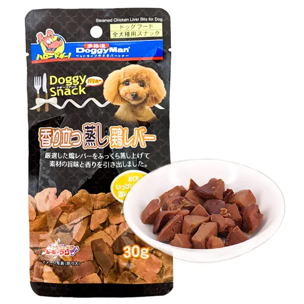 Лакомство для собак DoggyMan Steamed Chicken Liver Bits — фото 1