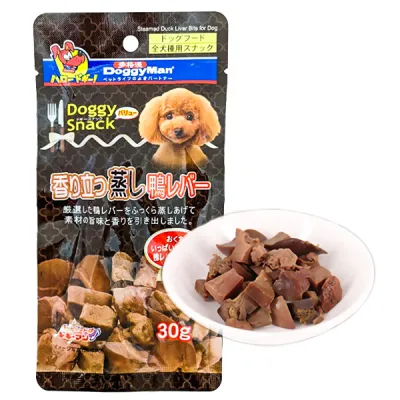 Лакомство для собак DoggyMan Steamed Duck Liver Bits