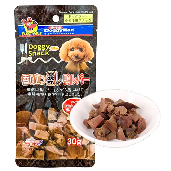 Лакомство для собак DoggyMan Steamed Duck Liver Bits — фото 1