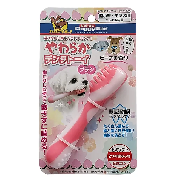 DoggyMan Toothbrush Semi-soft Dental ДОГГІМЕН ЗУБНА ЩІТКА жувальна іграшка для собак — фото 1