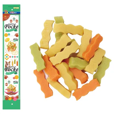 DoggyMan Wave Shaped Cheese Snack Mixed Flavor ДОГГІМЕН СИРНІ ПАЛИЧКИ ХВИЛЯ МІКС ласощі для собак