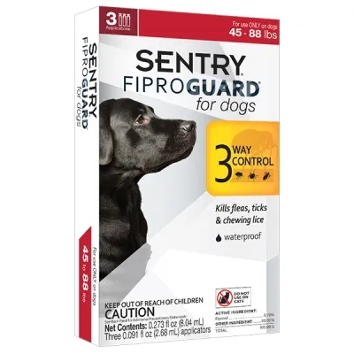 Капли от блох, клещей и вшей для собак FiproGuard 20-40кг, 2.68мл