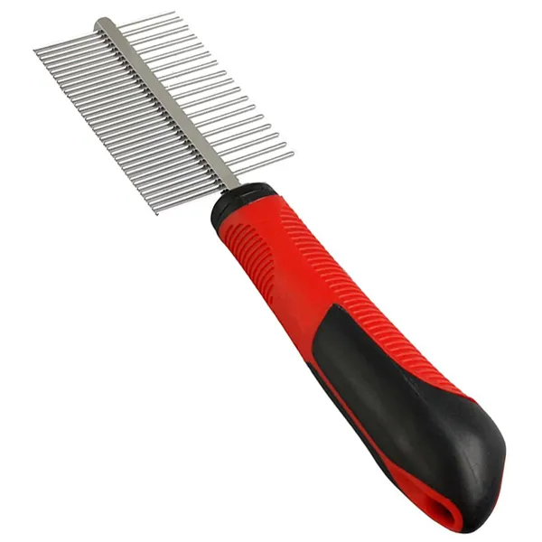 Flamingo Comb Double ФЛАМИНГО ГРЕБІНЕЦЬ ДВОСТОРОННІЙ з різною густотою зубців для собак та котів — фото 1