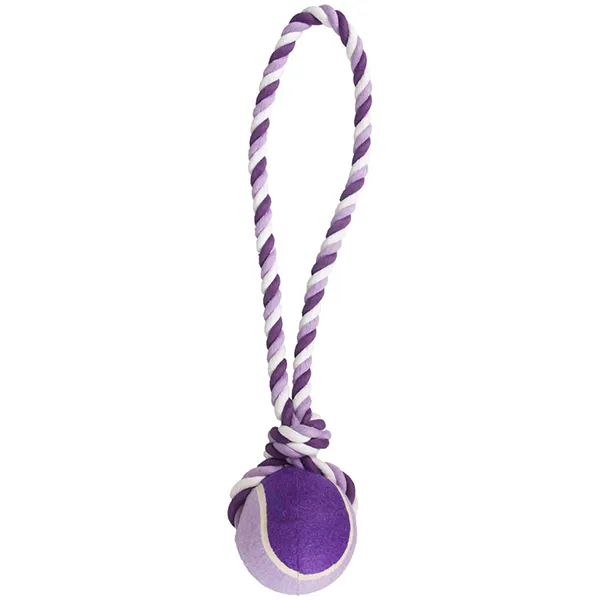 Мяч на канате Flamingo Cotton Rope With Tennis Ball — фото 1
