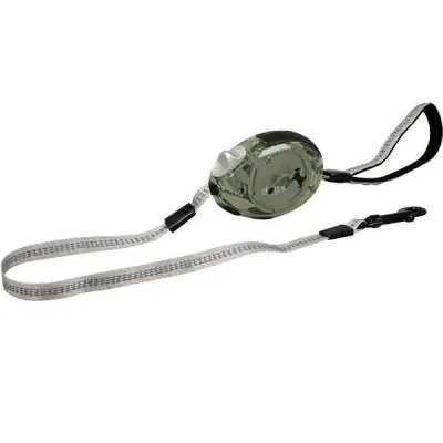 Поводок-рулетка для собак Flamingo Dogx2GO Belt Glassy L