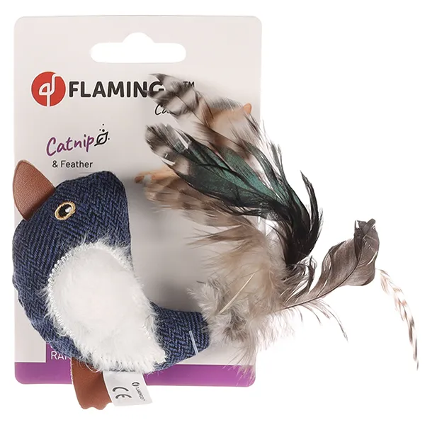 Flamingo Jeany Bird ФЛАМІНГО ДЖИНІ ПТАШКА м’яка іграшка з котячою м’ятою для котів — фото 1