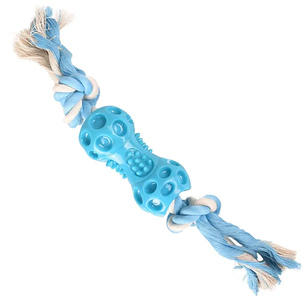 Flamingo Lindo Dumbbell With Rope игрушка-гантель с канатом для собак — фото 1