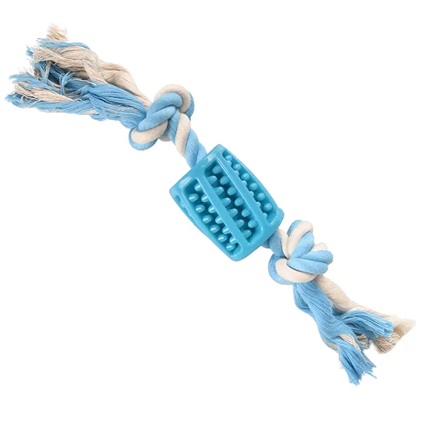 Flamingo Lindo Tube With Rope игрушка-трубка с канатом для собак — фото 1