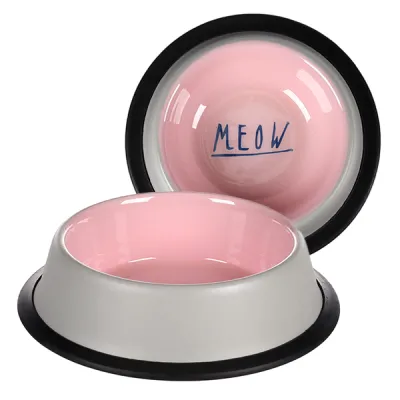 Миска для кошек Flamingo Nell Antislip эмалированная 200мл
