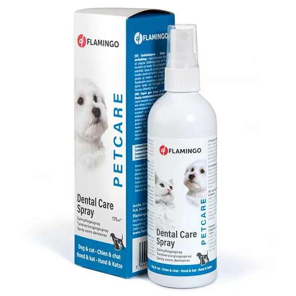 Flamingo Petcare Dental Care Spray ФЛАМІНГО спрей для догляду за зубами для собак та котів — фото 1