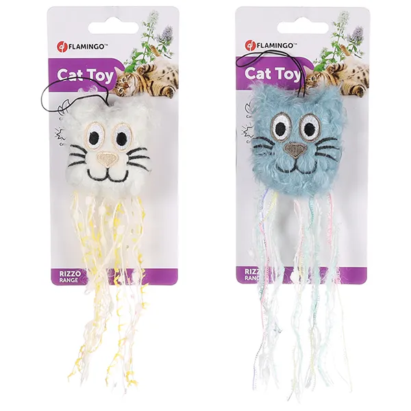 Шуршащая игрушка для кошек с кошачьей мятой Flamingo Rizzo Cat Head — фото 1