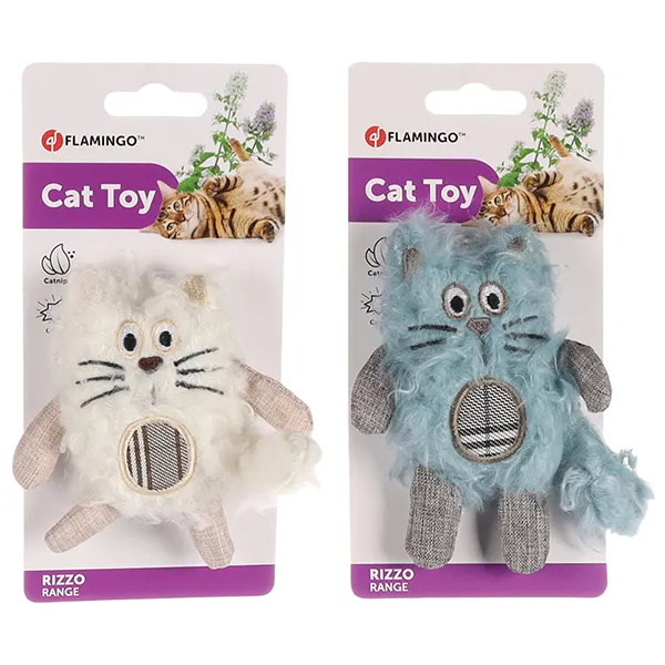 Flamingo Rizzo Cat ФЛАМІНГО РІЦЦО КОТ шурхотлива іграшка з котячою м’ятою для котів — фото 1