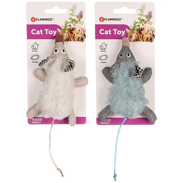 Flamingo Rizzo Mouse ФЛАМІНГО РІЦЦО МИША шурхотлива іграшка з котячою м’ятою для котів — фото 1