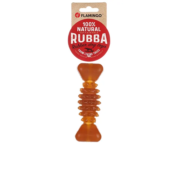 Игрушка для собак Flamingo Rubba Bone кость резиновая с шипами — фото 1