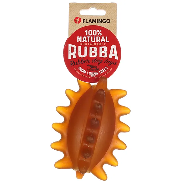 Игрушка для собак Flamingo Rubba Rugby мяч для регби с шипами — фото 1