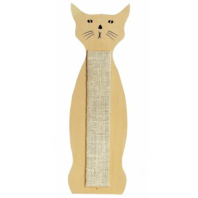 Настенная когтеточка для кошек Flamingo Scratching Sisal Cat Shape