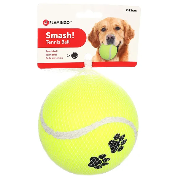 Flamingo Smash Tennis Ball теннисный мяч 13см, игрушка для собак — фото 1