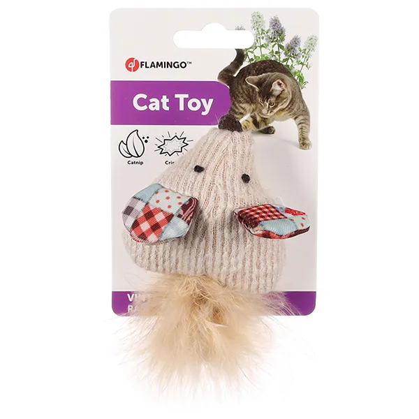 Игрушка шуршащая с кошачьей мятой Flamingo Vinta Mouse — фото 1