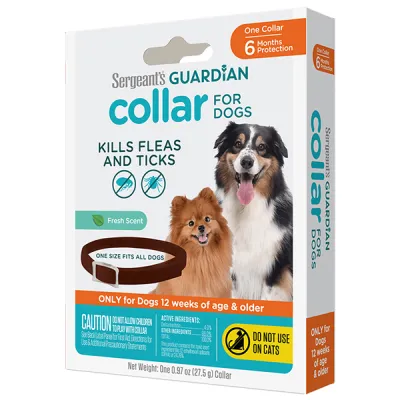 Ошейник от блох и клещей для собак Sergeant’s Guardian Flea&Tick Dog Collar ГАРДІАН
