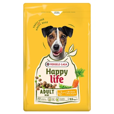 Happy Life Adult Mini with Chicken ХЕППІ ЛАЙФ МІНІ МАЛИХ КУРКА сухий преміум корм для собак міні та малих порід