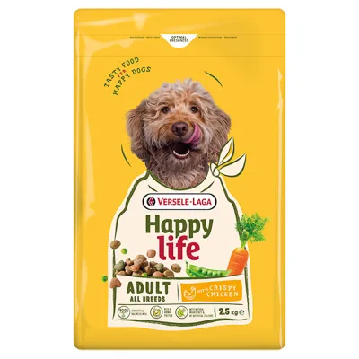 Happy Life Adult with Chicken ХЕППІ ЛАЙФ КУРКА сухий преміум корм для собак усіх порід