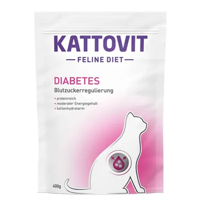Kattovit Veterinary Diabetes КАТТОВІТ ДІАБЕТ дієтичний сухий корм для котів із цукровим діабетом і ожирінням