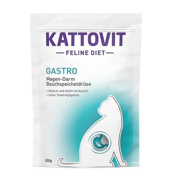 Kattovit Veterinary Gastro КАТТОВІТ ГАСТРО дієтичний сухий корм для котів із захворюваннями шлунково-кишкового тракту та підшлункової залози — фото 1