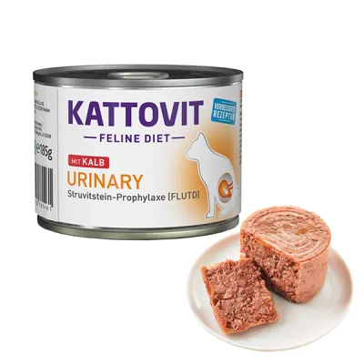 Влажный диетический корм для кошек Kattovit Veterinary Urinary Veal