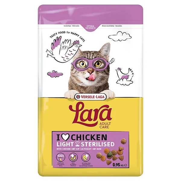 Lara Adult Care Light Sterilised — сухой премиум корм для стерилизованных или малоактивных кошек — фото 1