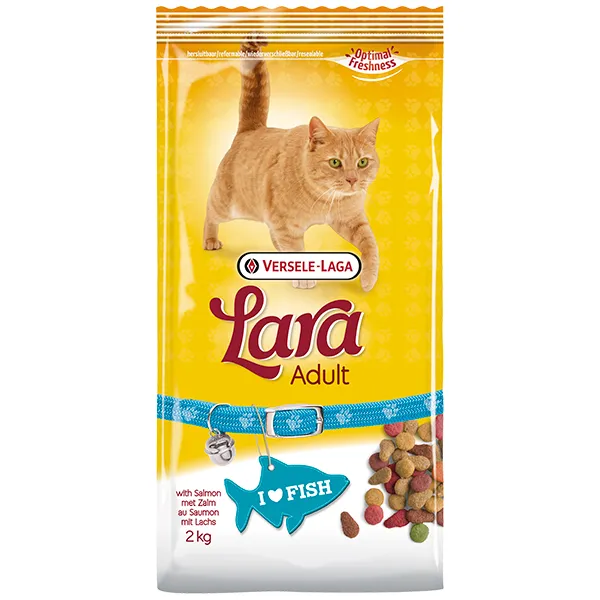 Lara Adult with Salmon ЛАРА ЛОСОСЬ сухий преміум корм для котів — фото 1