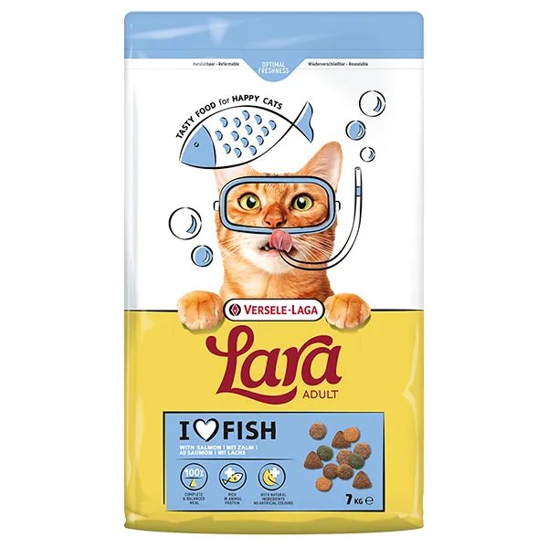 Lara Adult with Salmon ЛАРА ЛОСОСЬ сухий преміум корм для котів — фото 1