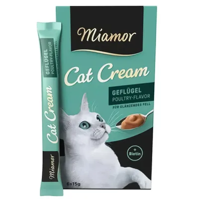 Miamor Cream Geflügel МІАМОР ПТИЦА крем жидкие лакомства для кошек