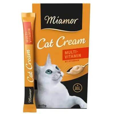 Miamor Cream Multi-Vitamin МІАМОР МУЛЬТИВІТАМІН крем рідкі ласощі для котів