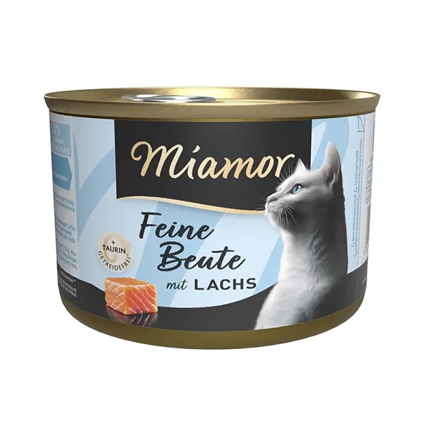 Miamor Feine Beute mit Lachs МІАМОР ФАЙНЕ БАЙТЕ ЛОСОСЬ беззерновий повнораціонний вологий корм для котів — фото 1