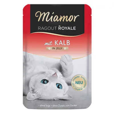 Влажный корм для кошек Miamor Ragout Royale с телятиной, пауч 100 г