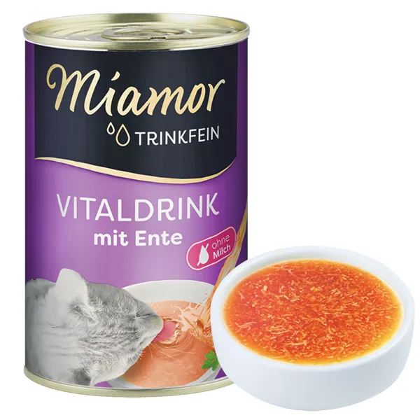 Miamor Vitaldrink mit Ente МІАМОР ВІТАЛДРІНК КАЧКА бульйон напій для котів — фото 1