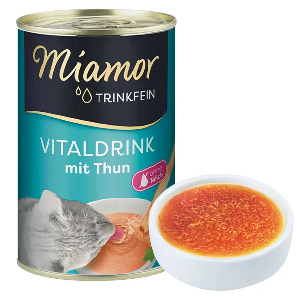 Miamor Vitaldrink mit Thun МІАМОР ВІТАЛДРІНК ТУНЕЦЬ бульйон напій для котів — фото 1
