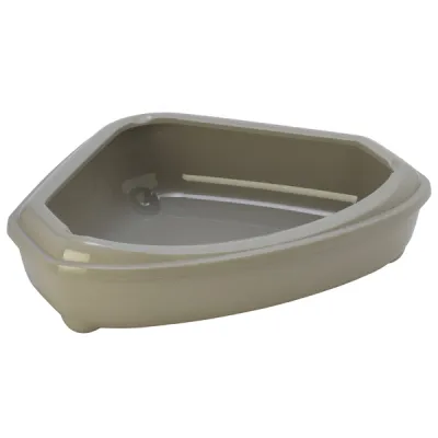 Угловой туалет с бортиком для кошек Moderna Corner Tray