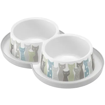 Миска для котів подвійна Moderna Double Trendy Dinner Maasai