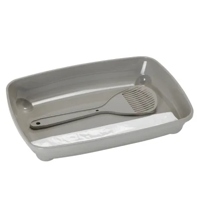 Moderna Kitten Starterkit туалет для котят, набор с пакетиками и лопаткой 37x27x6см