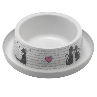 Миска для кошек 350 мл Moderna Trendy Dinner Cats in Love