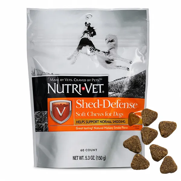 Nutri-Vet ЗАХИСТ ШЕРСТІ (Shed-Defense Soft Chews) жувальні табл. для собак — фото 1